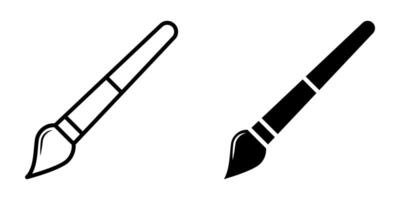 Paint Brush icons set. Brush sign. for mobile concept and web design. illustration on white background vector