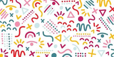 seamless pattern of abstract shapes, illustration vector