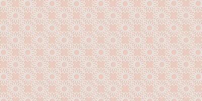 seamless pattern of geometric shapes in arabic style vector