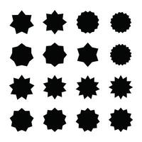 Decorative star and shape collection vector