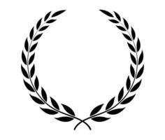 Natural Laurel circle wreath design vector