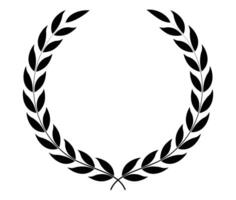 laurel leaf and branch design vector