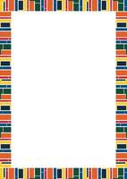 frame for text. Modern Art graphics for hipsters. Colorful stylish geometric empty rectangle frame vector