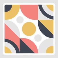 Abstract Geometric Triangle Pattern with Black and Coloring Shapes. vector