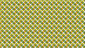 Geometric Pattern with Circular Symmetry in Yellow and Green Hues vector