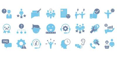 customer service. Set of editable stroke icons.Set of customer service. vector