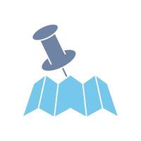 map pin concept line icon. Simple element illustration. map pin concept outline symbol design.. vector