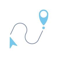 gps icon. Simple element illustration. gps concept outline symbol design. vector