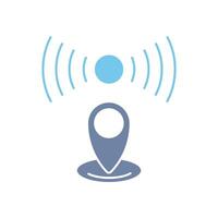 live location concept line icon. Simple element illustration. live location concept outline symbol design.. vector