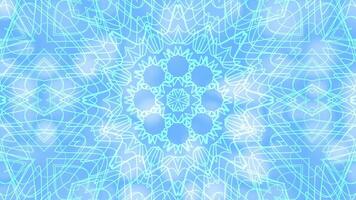 Sky Blue Gradient Moving Animation with Kaleidoscope Pattern video