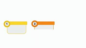 Square animation of the work process. Step by step setup with empty space to add text. video