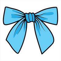 Hand Drawing of Bow with Elegant and Delicate Features vector