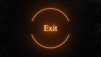 Exit Neon Abstract Background Viusul Effect video