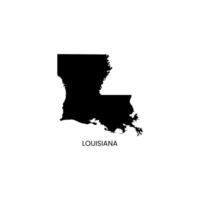 Louisiana map on a white background vector