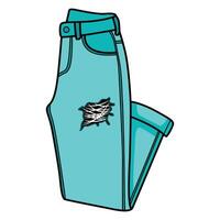 Jeans with Casual and Trendy Style vector