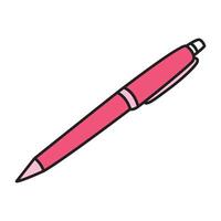 Pink Pen with Elegant and Playful Design vector