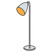Hand Drawing of Lamp with Warm and Inviting Details vector
