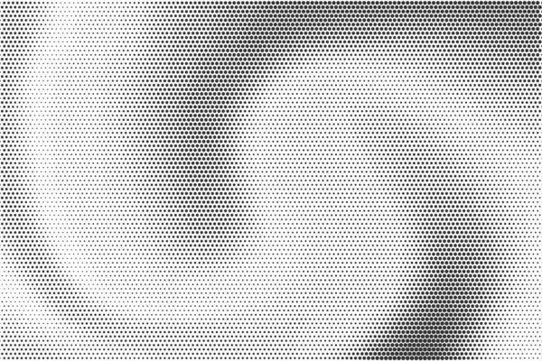 Dotted gradient pattern. Halftone textured effect. Grunge noisy abstract bg. Wavy radial grainy elements on white backdrop. Radiate shade with pixels