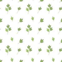 Green branches pattern. Spring leaves seamless floral pattern for textile vector