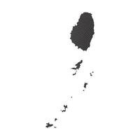 Saint Vincent and the Grenadines Map Icon Element Design vector