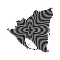 Nicaragua Map Illustration Icon Element Design vector