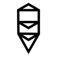 Tree life Sacred geometry symbol icon black color illustration image flat style vector