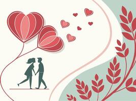 Layered paper hearts cast delicate shadows on a pastel backdrop, leaving room for text. vector