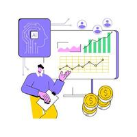 AI-Enhanced Lead Nurturing abstract concept illustration. vector