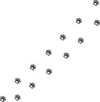 Paw Print design on white background vector