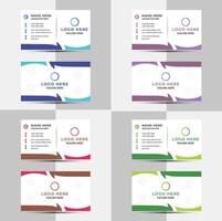 Set of Professional Corporate Business Card Design Customizable Templates for Branding High Quality Editable Files for Businesses vector