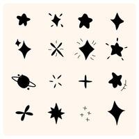 Sparkling icon design shiny effect sign and symbol vector