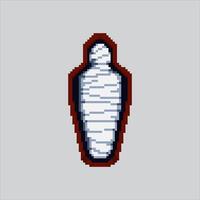 Pixel art illustration Egypt Mummy. Pixelated Pyramid Mummy. Egypt Pyramid Mummy Icon pixelated for the pixel art game and icon for website and game. vector