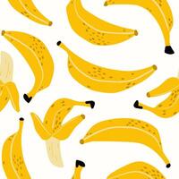 Modern abstract cute bananas design with seamless Fruits pattern and unique textures, ideal for fabric, stationery, and home decor. vector