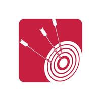 Target icon flat design vector