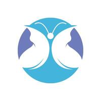 Beautiful Butterfly Logo Template Design vector