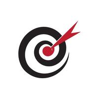 Target logo flat design vector