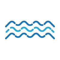 Water Wave symbol design Template vector