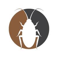 Cockroach icon flat design template vector