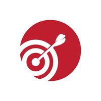 Target logo design template vector