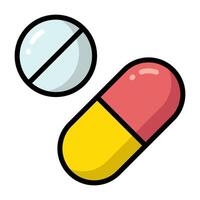 Simple Vitamin colorful icon. The icon can be used for websites, print templates, presentation templates, illustrations, etc vector