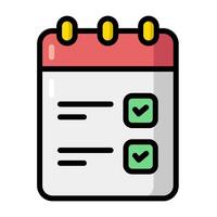 Simple To Do List colorful icon. The icon can be used for websites, print templates, presentation templates, illustrations, etc vector