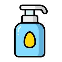 Simple Shampoo colorful icon. The icon can be used for websites, print templates, presentation templates, illustrations, etc vector