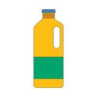 Illustration bottle packaging with handle retro unique design vector