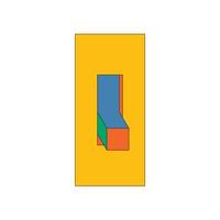 Illustration switch toggle retro unique design with blank background vector