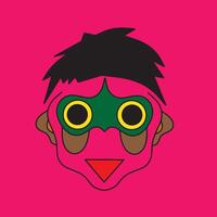 game icon console logo game face style vector