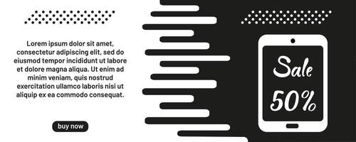 Creative digital design promoting a sale with a modern touch and vibrant graphics vector