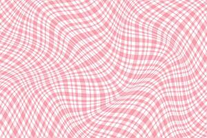 simple abstract light pink color thin to thick creative check plaid diagonal wavy distort line pattern pink plaid wave pattern vector