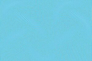 simple white color small triangle wavy distort pattern on sky color background abstract blue wavy dot pattern vector