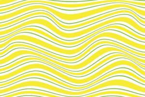 simple green yellow horizontal wavy distort wave line pattern wavy yellow and green stripes vector