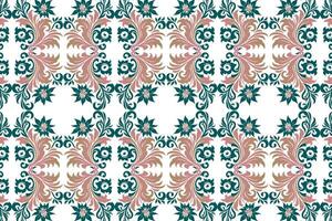 seamless floral pattern with intricate flower and leaf motifs vintage ornamental design for fabric wallpaper textile prints and creative design projects vector